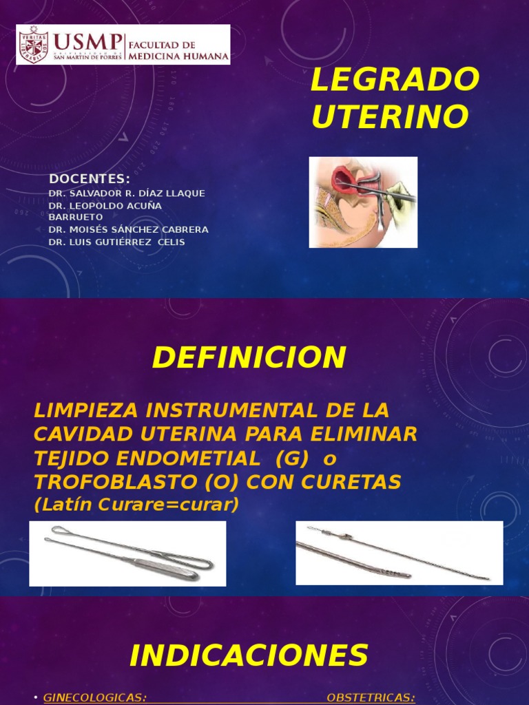 SESION III Legrado Uterino | PDF