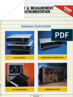 Solartron 1986 Catalog