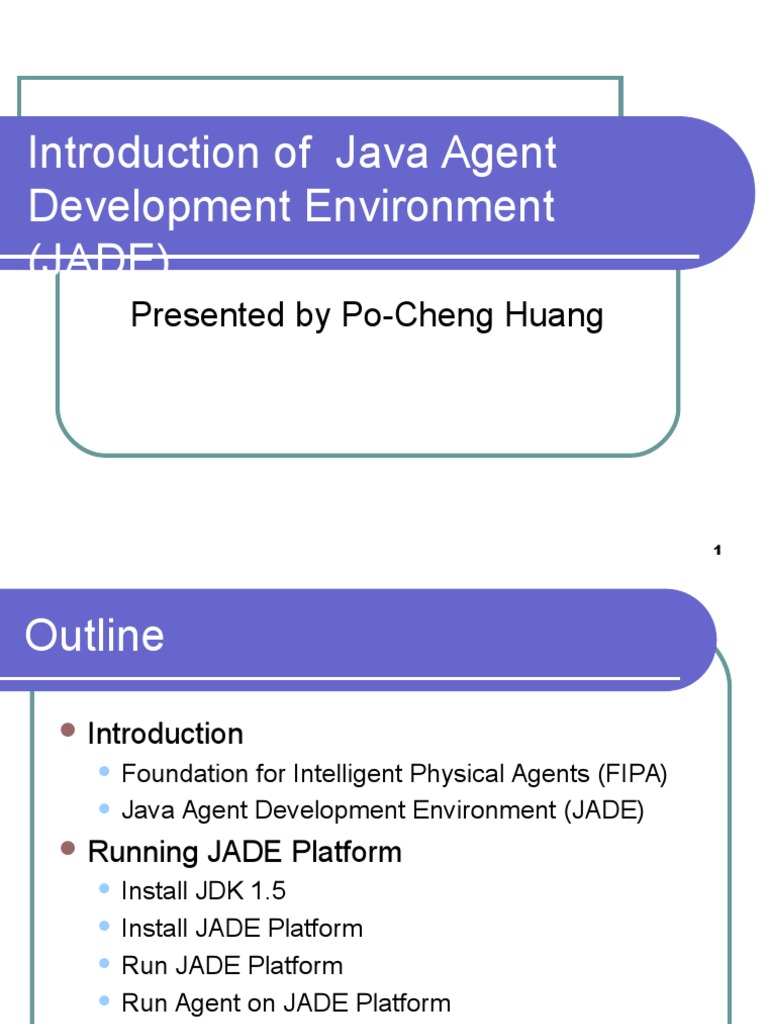 JADE | PDF | Java (Programming Language) | Java Platform