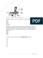 Matemática - Questões 27 - 29