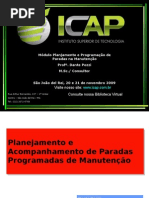 ICAP- Planejamento e Acompanhamento de Paradas de Manutenção