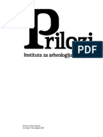 Prilozi Instituta Za Arheologiju U Zagre PDF