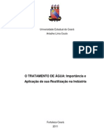 O TRATAMENTO DE ÁGUA: IMPORTÂNCIA E APLICAÇÃO DE SUA REUTILIZAÇÃO NA INDÚSTRIA