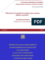 Diferencias en La Gestion de Cambios Entre Contratistas Publicos y Privados Jose Manuel Valencia