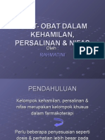 Obat Pada Kehamilan, Persalinan &nifas