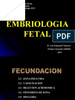 Clase 2.- Embriologia Fetal 2015
