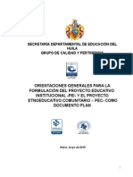 Documento de Orientaciones para La Formulación Del PEI 2015