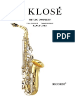 Metodo Completo Para Todos Os Saxofones