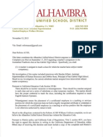 Reform AUSD Williams Uniform Complaint Response (Nov. 2015)