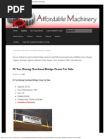 Download Used Overhead Bridge Cranes for Sale by James SN289768904 doc pdf