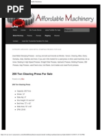 Download Used Metal Stamping Punch Presses for Sale by James SN289768908 doc pdf