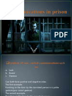 Communications in Prison- Prezentacija