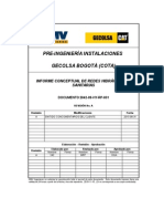 Pre-Ingeniería Instalaciones Gecolsa Bogotá (Cota) : Informe Conceptual de Redes Hidráulicas Y Sanitarias