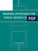 Training Physicians For Public Health Careers