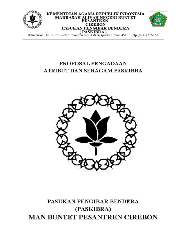 Contoh Proposal Pengajuan Atribut Dan Baju Paskibra PDF