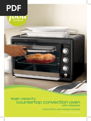 Food Network Convection Oven User S Manual Ac Power Plugs And