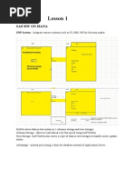 Sap BW On Hana (Lesson1-3)