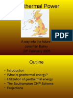 Geothermal Power - A Way Into the Future