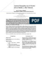 Eficiencia Energetica Industrial en Alta y Media Tensión del Ecuador