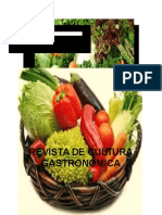 Revista  Cultura Gastronómica del Ecuador
