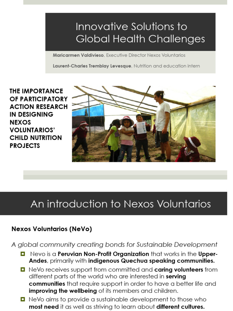 Innovative Solutions For Global Health | PDF | Empowerment | Wellness
