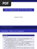 Proportional Logic and First Order Logic