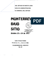 Cuaderno 23. Monterrey bajo sitio. Octubre 23 y 24 de 1913