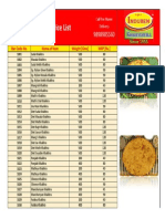 Price List: Bar Code No. Name of Item Weight (GMS) MRP (RS.)