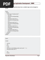 Program-1 Write A Javascript That Shows How A Variable'S Type Can Be Changed On-The-Fly