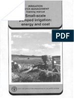 Small-scale pumped irrigation - energy and cost optimization