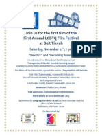 2015 LGBTQ Jewish Film Festival Flier November