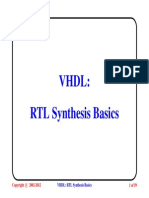 VHDL5 Rtl Synthesis Basics