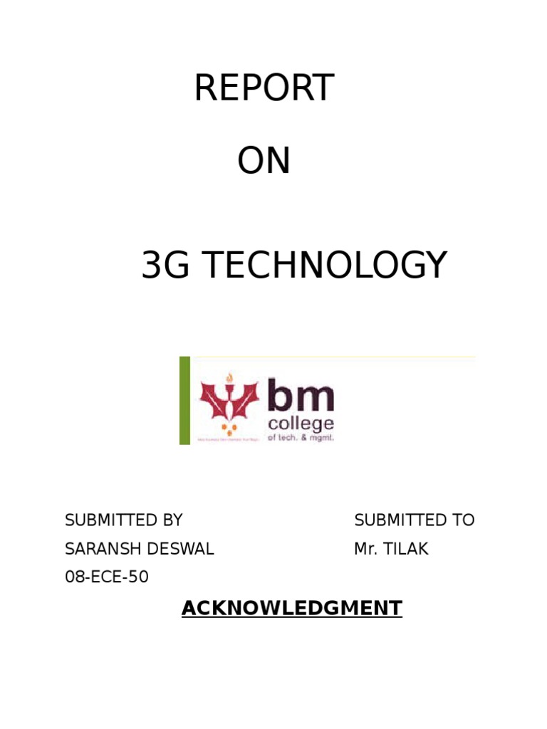 Overview of 3G Mobile Technology | PDF | 3 G | Software Defined Radio