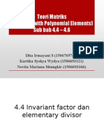 Matriks Polinomial