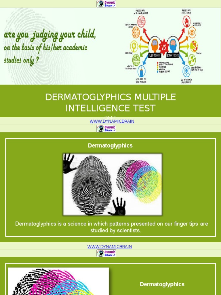 Dermatoglyphics Multiple Intelligence Test | PDF | Intelligence ...