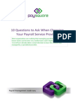 10 Questions To Ask When Choosing Your Payroll Service Provider