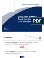 Simulation of Model Predictive Control For A Coal Fired Power Plant