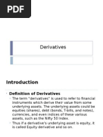 Derivative Markets