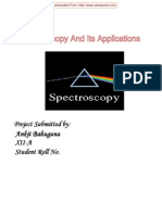 CBSE XII Chemistry/Physics Project Spectroscopy and Its Applications
