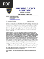 Bakersfield Police Department: Press Release