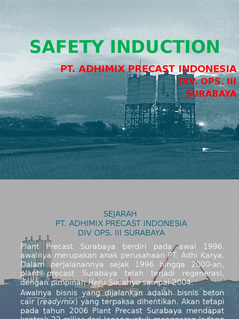 Induksi Keselamatan Karyawan | PDF