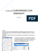 Diseño Subterráneo Con Minesight 2014 2