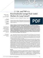 TGF.b1, IL.6, And TNF.a in Bronchoalveolar Lavage Fluid- Useful Markers for Lung Cancer