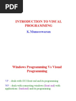 Introduction To Visal Programming