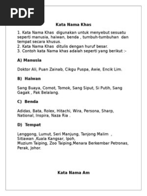Kata Nama Am  PDF