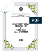 Minit Mesyuarat Makmal Ict & Frog Vle Kali Pertama