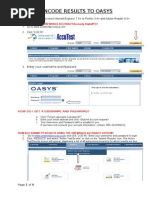 How To Encode Results To Oasys