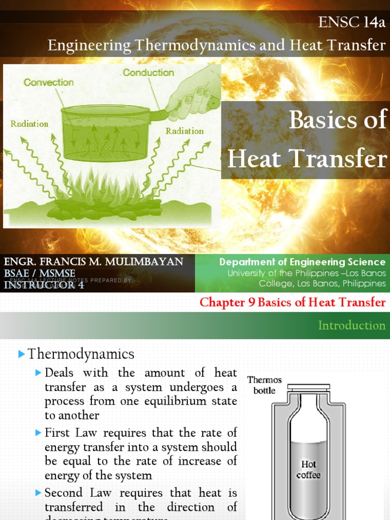 Heat Transfer Basics Lecture Notes | PDF | Convection | Heat Transfer