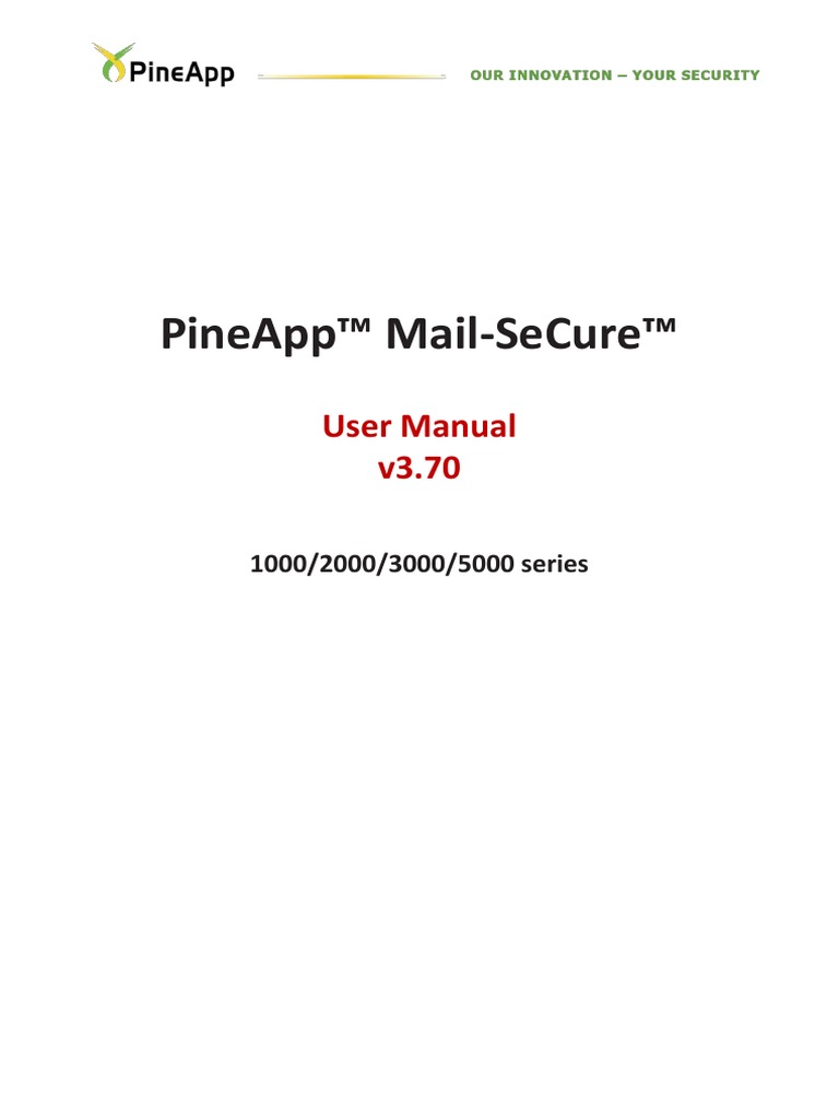 Mail-SeCure User Manual 370 PDF | PDF | Email | Email Spam
