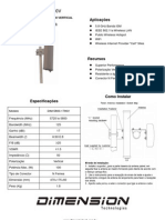 Antena Setorial 5.8GHZ 17dbi 90º Dimension - Dim-5800-1790v